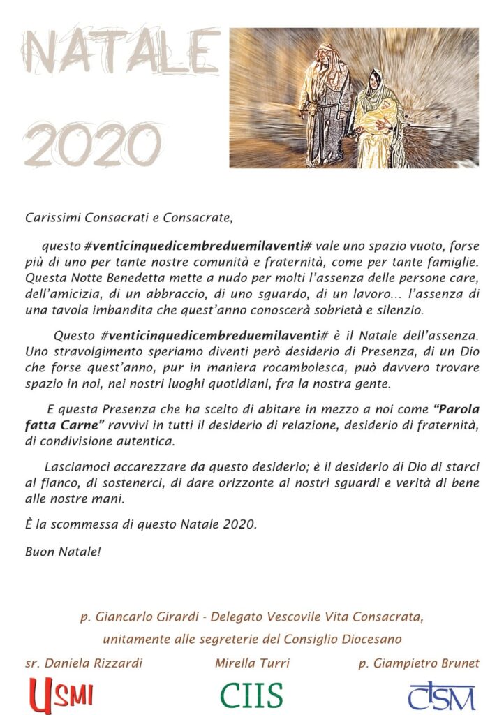 Lettera auguri Natale 2020